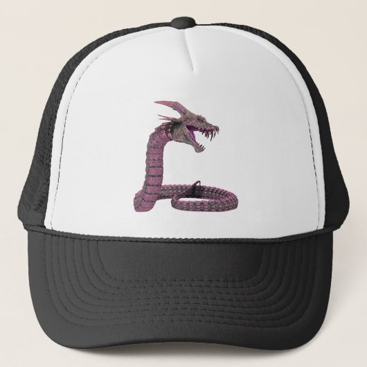 Casquette Créature Imaginaire rose pourpre (Devant)