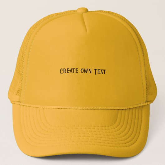 Casquette Créer son propre texte Imprimé 100% mousse polyest (Devant)