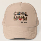 Casquette Créez votre propre photo de maman cool à 7 lettres (Devant)