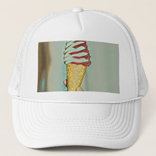 Casquette Crème glacée au chocolat (Devant)