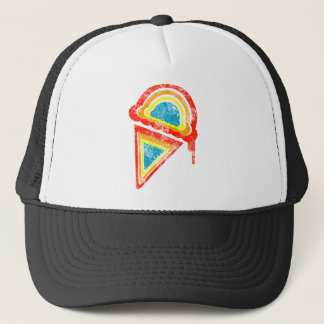 Casquette crème glacée goutte arc-en-ciel