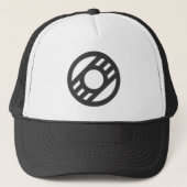 Casquette Crest Modern (Noir) (Devant)