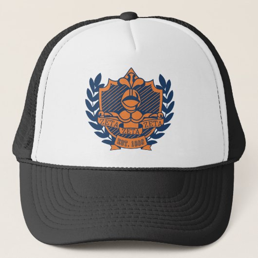 Casquette Crête de fraternité de Zeta Zeta Zeta - (Devant)