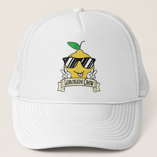 Casquette Crew de limonade - Kawaii Peace Main et lunettes d (Devant)