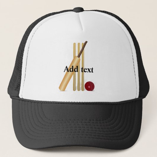 Casquette Cricket Game Template (Devant)