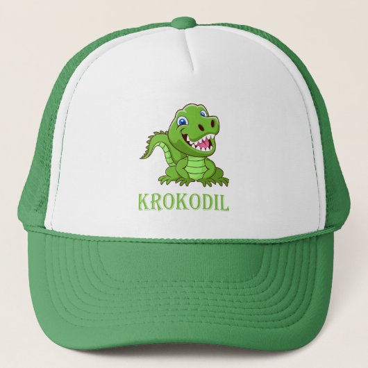 Casquette crocodile vert (Devant)