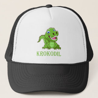 Casquette crocodile vert noir et blanc