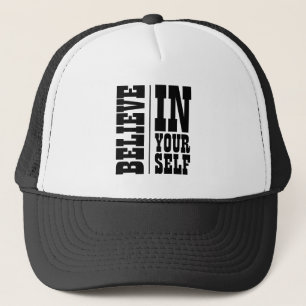 CASQUETTE CROIRE EN VOUS-MÊME TYPOGRAPHIE BLANCHE
