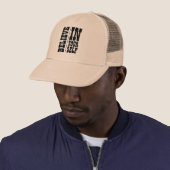 CASQUETTE CROIRE EN VOUS-MÊME TYPOGRAPHIE BLANCHE (En situation)