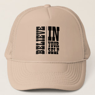 CASQUETTE CROIRE EN VOUS-MÊME TYPOGRAPHIE BLANCHE