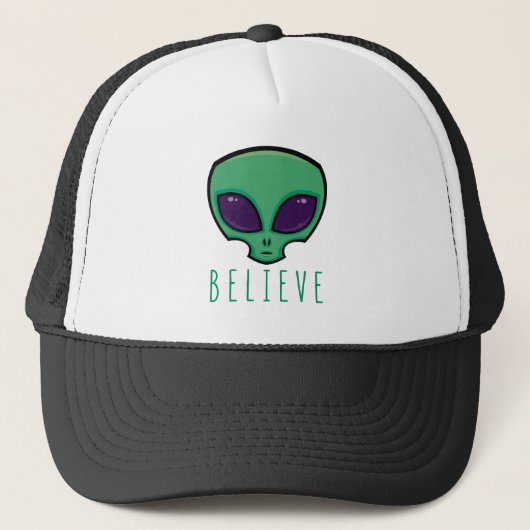 Casquette Croire la tête de l'Alien (Devant)
