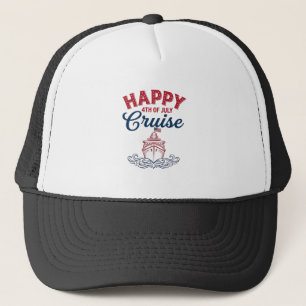 Casquette Croisière joyeuse du 4 juillet Modèle de bateau pa