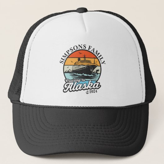 Casquette Croisière vers Alaska Custom Family Matching Group (Devant)