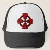 Casquette Croix celtique (rouge) (Devant)