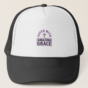 Casquette Croix chrétienne Amazing Grace vintage