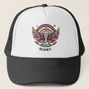 Casquette Croix colorée Agnel ailes Rejoice
