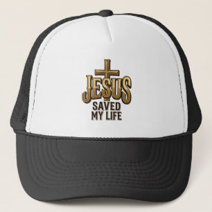Casquette Croix vintage Jésus m'a sauvé la vie
