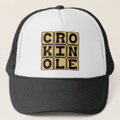 Casquette Crokinole, jeu de société (Devant)