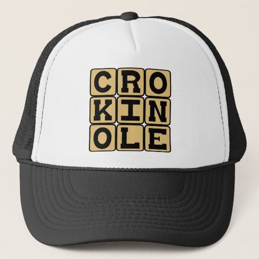 Casquette Crokinole, jeu de société (Devant)