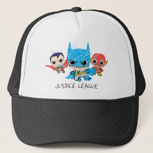 Casquette Croquis de la Mini Justice League (Devant)