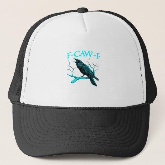 Casquette Crow F-Caw-F Funny Bird Retro Design Creative Styl (Devant)