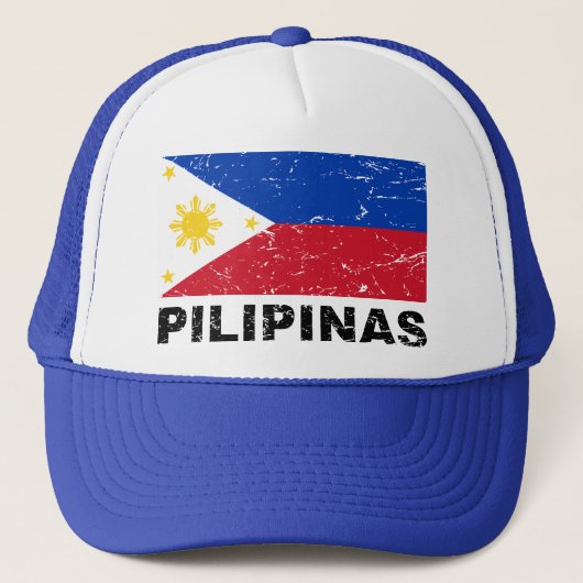 Casquette Cru de drapeau de Philippines (Devant)