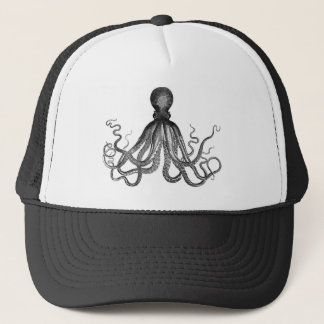 Casquette Cru nautique antique Kraken de poulpe de Steampunk
