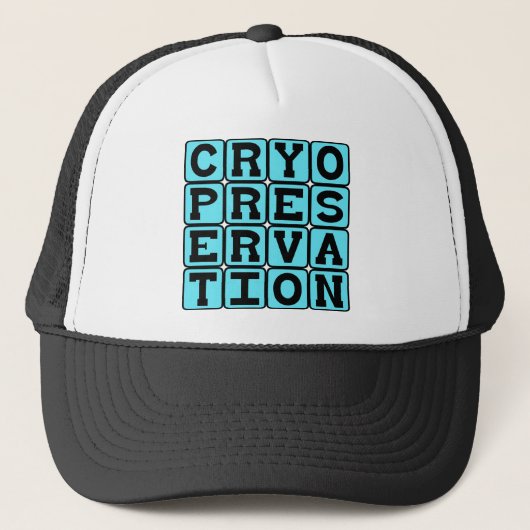 Casquette Cryoconservation, congélation d'humains (Devant)