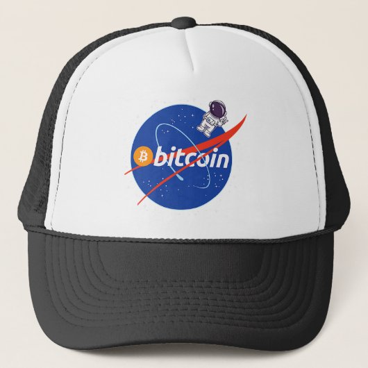 Casquette Crypto spatial astronaute Bitcoin tendance (Devant)