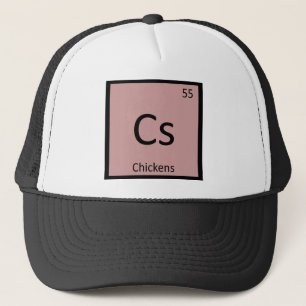 Casquette Cs - Chimie des poules Tableau périodique Ferme Sy