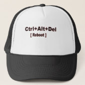 Casquette CTRL+alt+del, remise à zéro (Devant)