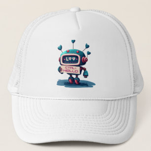 Casquette CTRL+ HELLO Denim Delim : Joli robot