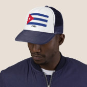 Casquette CUBA : Drapeau cubain (En situation)