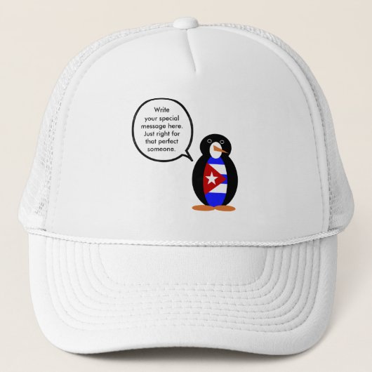 Casquette Cuban Flag Talking Ms. Penguin (Devant)