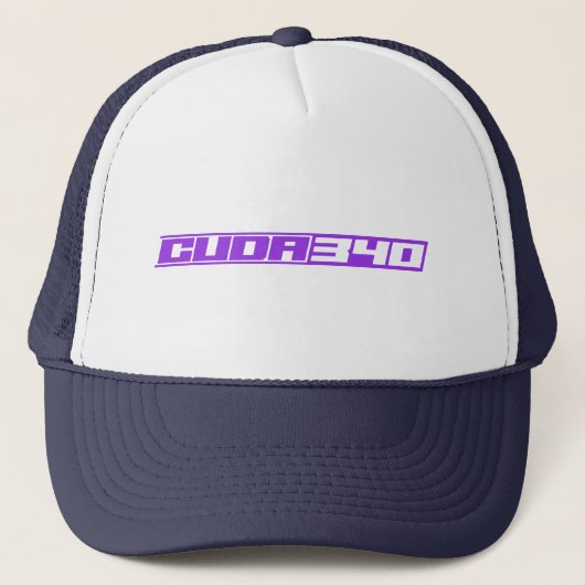 Casquette Cuda 340 Design en violet (Devant)