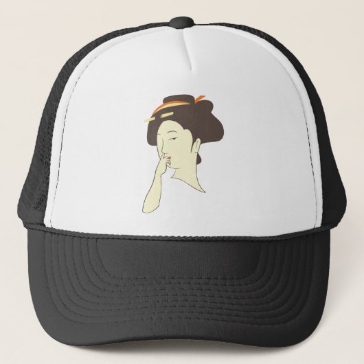 Casquette Cueillette de nez de geisha (Devant)