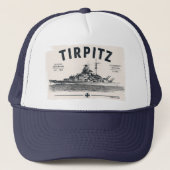 Casquette cuirassé Tirpitz (Devant)