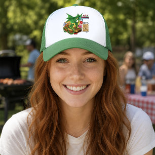 Casquette Cuisinier en Pâtisserie Dragon Vert Conviviale Bou