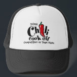 Casquette Cuisinier rouge de piment de Jalapeno outre de<br><div class="desc">C'est éteint le cuisinier annuel de piment et c'est parfait pour votre équipe. Customisez le texte pour ajouter l'année et votre nom d'équipe (ou nom de concurrence ou champion de piment !) cette conception est sur beaucoup d'autres produits parfaits pour l'événement annuel !</div>