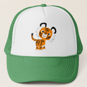 Casquette curieux mignon de tigre de bande