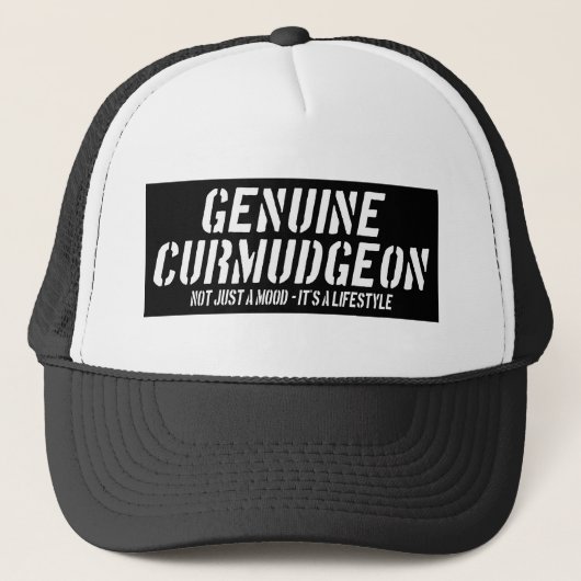 Casquette Curmudgeon Juste une humeur C'est un mode de vie (Devant)