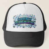 Casquette Currently Defragmenting Funny Computer Geek ADHD (Devant)