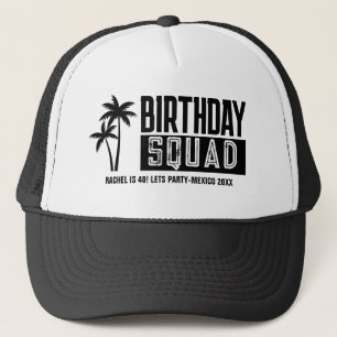 Casquette Custom 15th 20th 30th 4th 50th 60 Birthday Squad