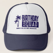 Casquette Custom 15th 20th 30th 4th 50th 60 Birthday Squad (Devant)