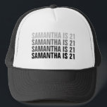 Casquette Custom 21st 30th 40th 50th 60th Birthday Squad<br><div class="desc">Custom 21st 30th 40th 50th 60th Birthday Squad Trucker Chapeau</div>