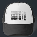 Casquette Custom 21st 30th 40th 50th 60th Birthday Squad<br><div class="desc">Custom 21st 30th 40th 50th 60th Birthday Squad Trucker Chapeau</div>