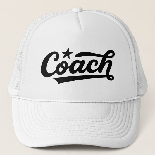 Casquette Custom Coach Trucker Hat – Personalized Team Logo  (Devant)