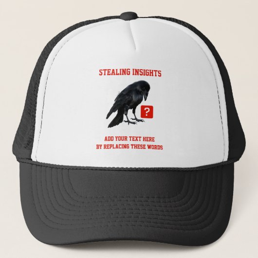 Casquette Custom Crow Business Intelligence Analyst (Devant)