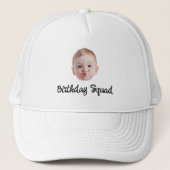 Casquette Custom Face Birthday Hat Personalized Photo Party (Devant)