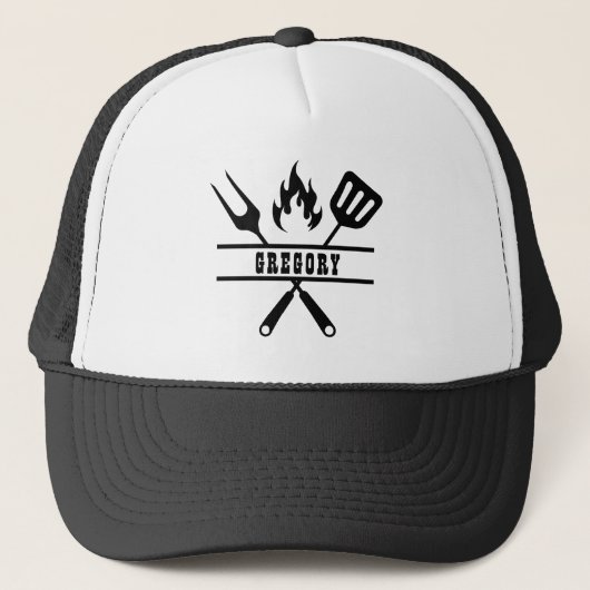 Casquette Custom Name Grillmaster Utensil  (Devant)